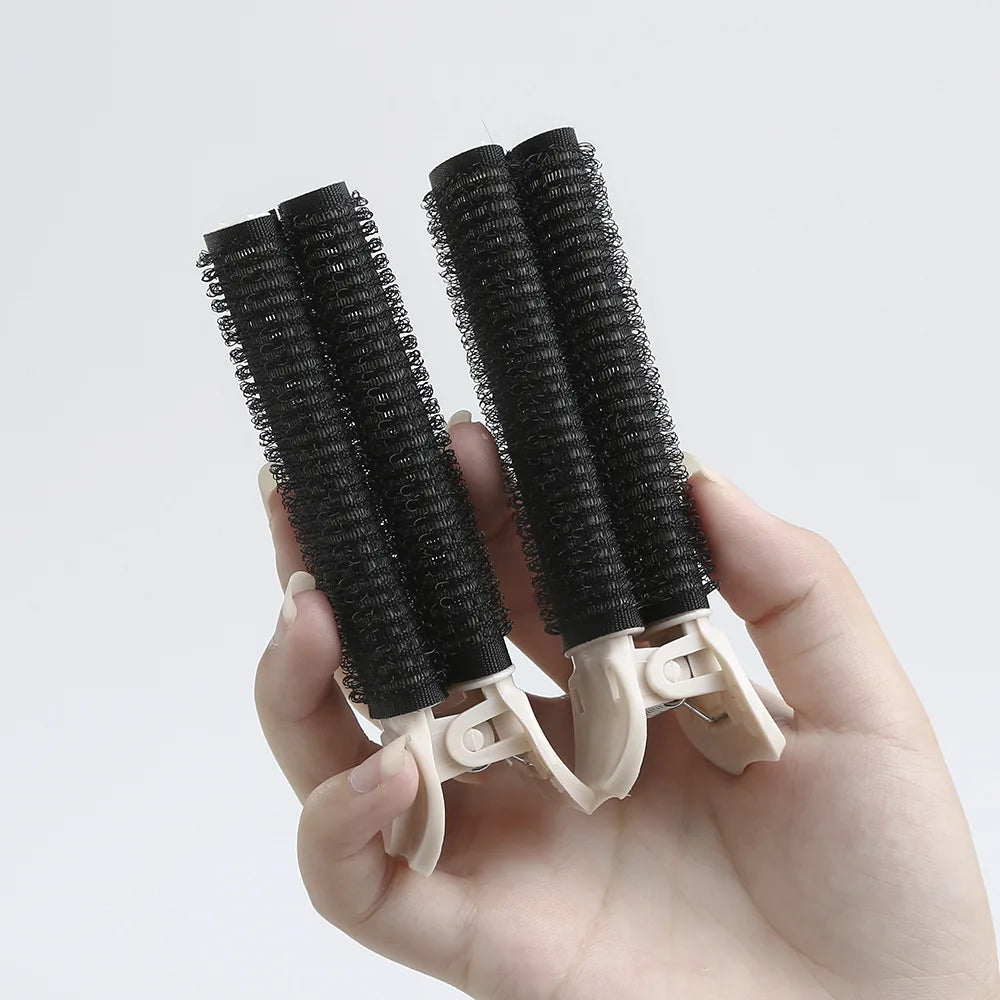 2-Pack Korean Portable Fluffy Hair Clips for Effortless Styling and DIY Curls.