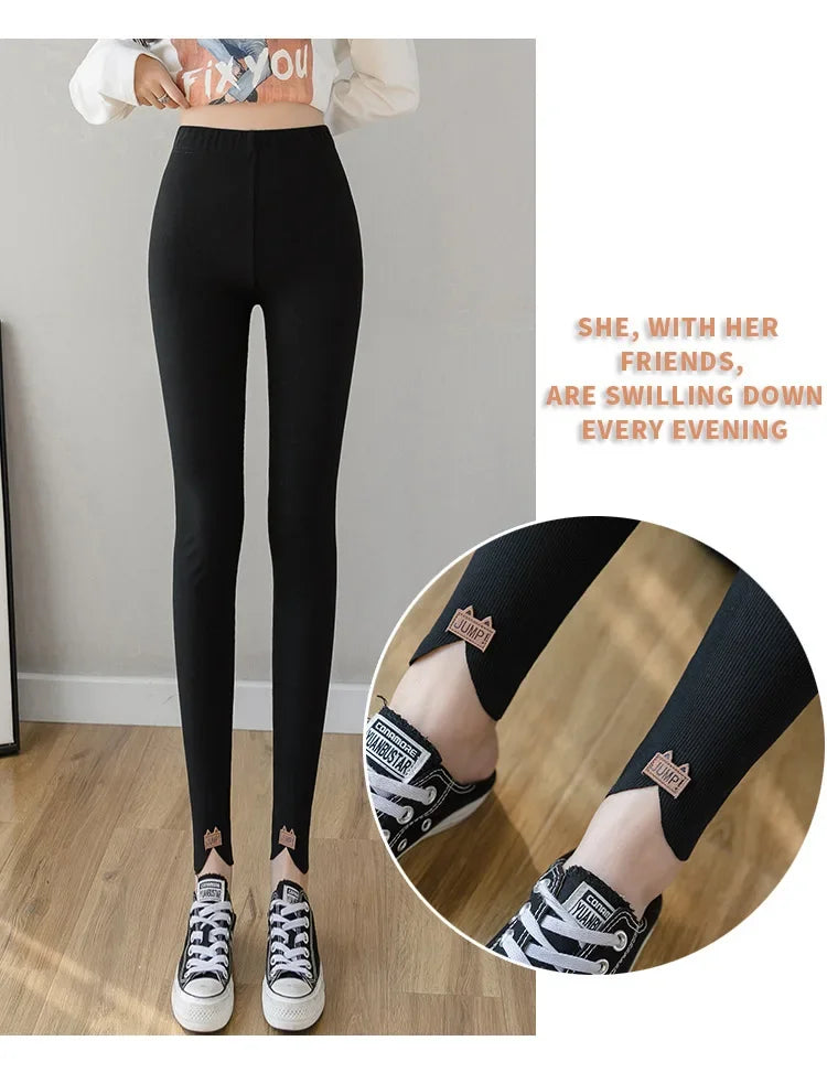 Winter Open Crotch Hot Pants Women Thick Sexy Gym Leggings Warm Keep Sport Push Up Crotchless Clubwear Cloth Fleece Add - Elevate Your Body