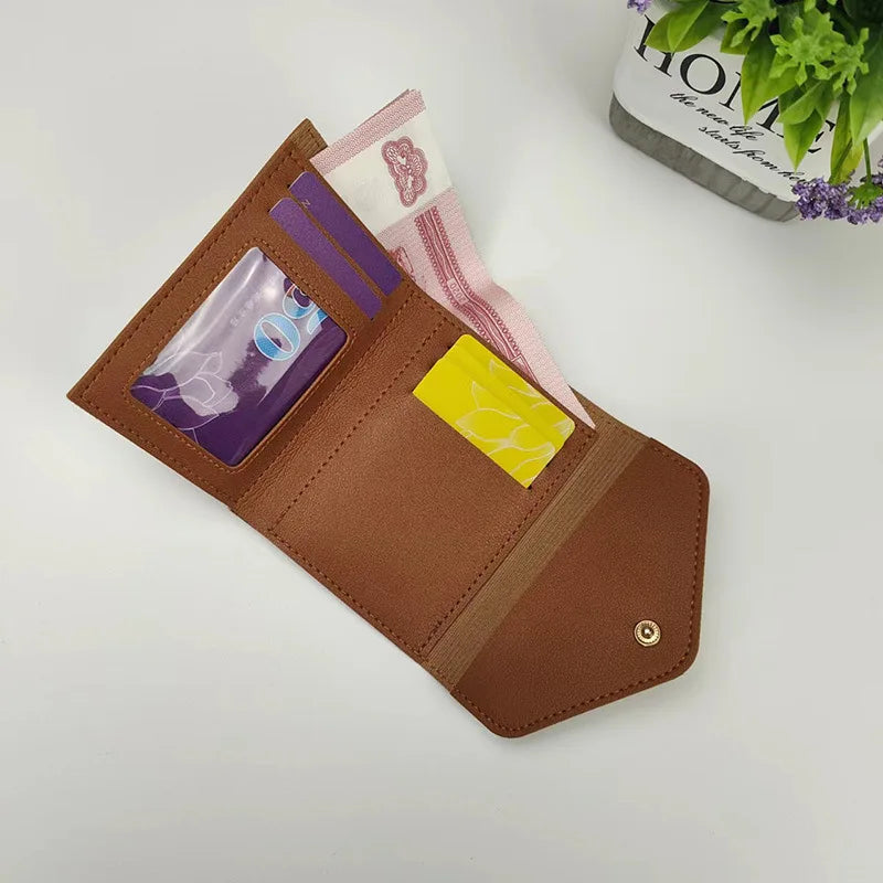 Wallets for Women Small Hasp Girl Credit Card Holder for PU Leather Coin Purse Female Wallet Short Purses for Women Carteras.