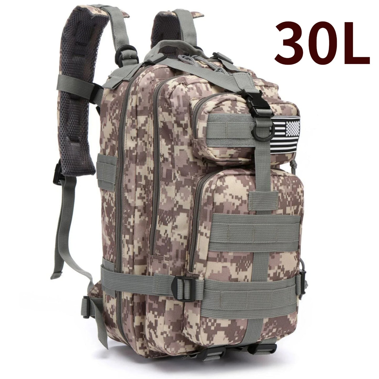 30L/50L 1000D Nylon Waterproof Trekking Fishing Hunting Bag Backpack Outdoor Rucksacks Tactical Sports Camping Hiking.