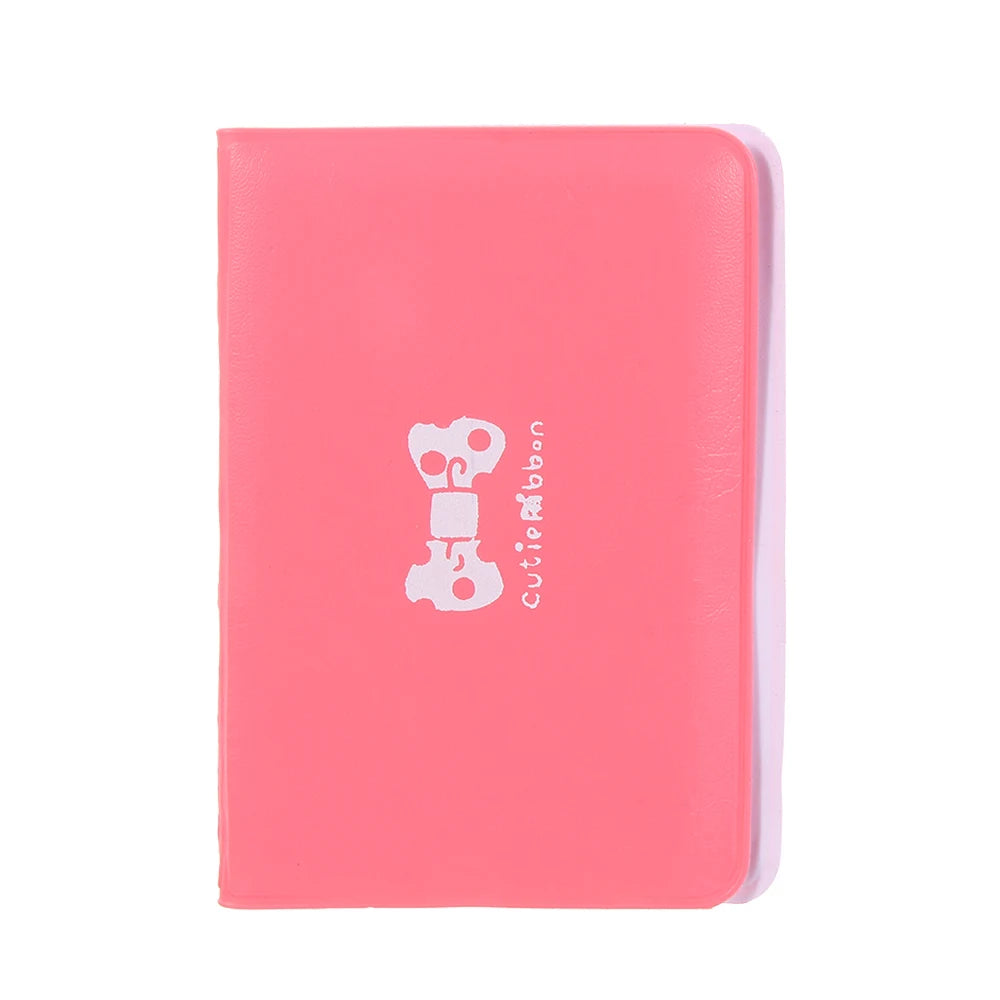 PVC Ladies Card Holder 12 Card Bit Card Cover with Bow--knot Portable Card Bag ID Holders Storage Accessories.