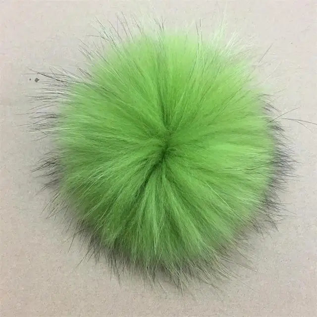 Luxurious DIY Natural Fox & Raccoon Fur Pompoms for Fashion Accessories - Perfect for Hats, Bags, Shoes, and Scarves.