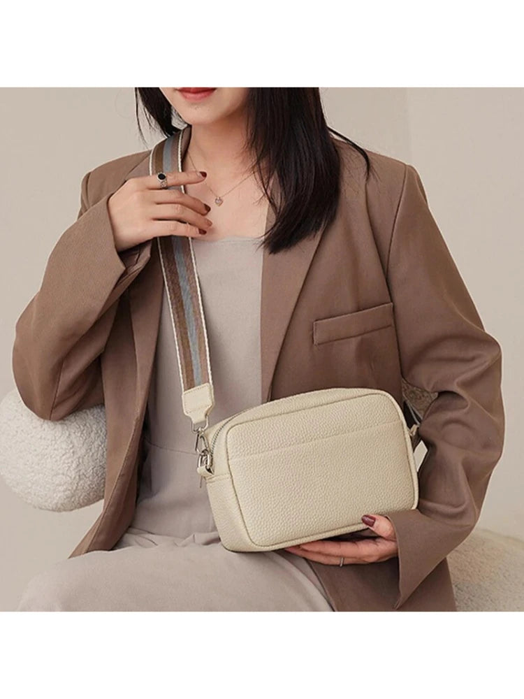 Cross Border Hot Selling Women's Bags For Spring And Summer 2024, New Small Square Bags With Wide Shoulder Straps, Single Should