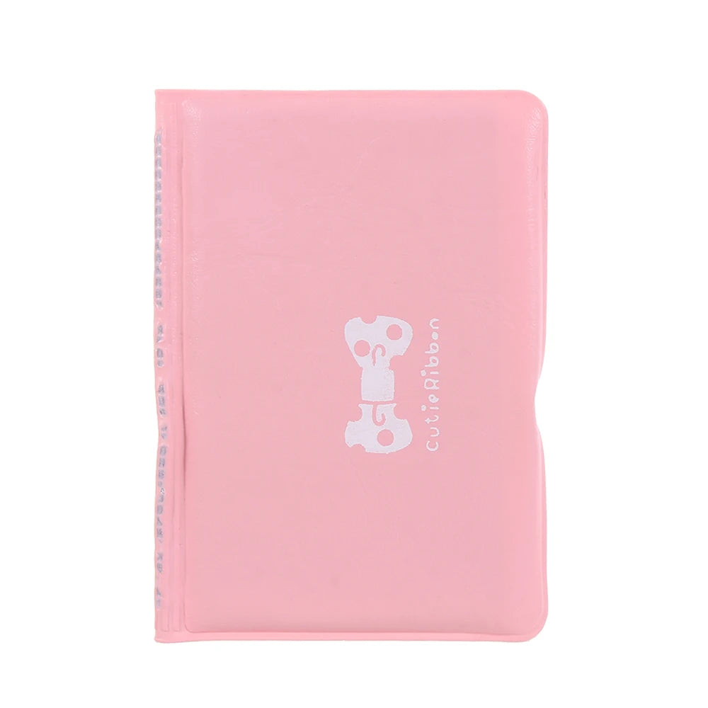 PVC Ladies Card Holder 12 Card Bit Card Cover with Bow--knot Portable Card Bag ID Holders Storage Accessories.