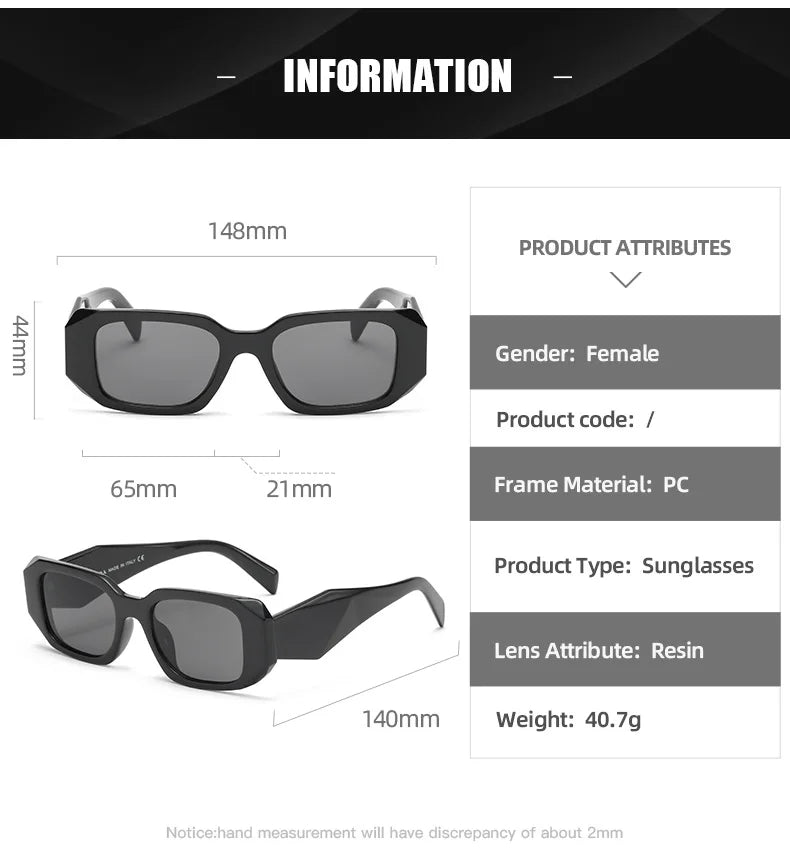 New Stylish UV400 Square Sunglasses for Men and Women - Luxury Designer Eyewear for Outdoor Fashion.