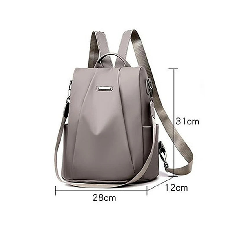 New Women's Multifunction Backpack Casual Solid Color School Bag  For Girls Fashion Detachable Strap Travel Shoulder Bag.