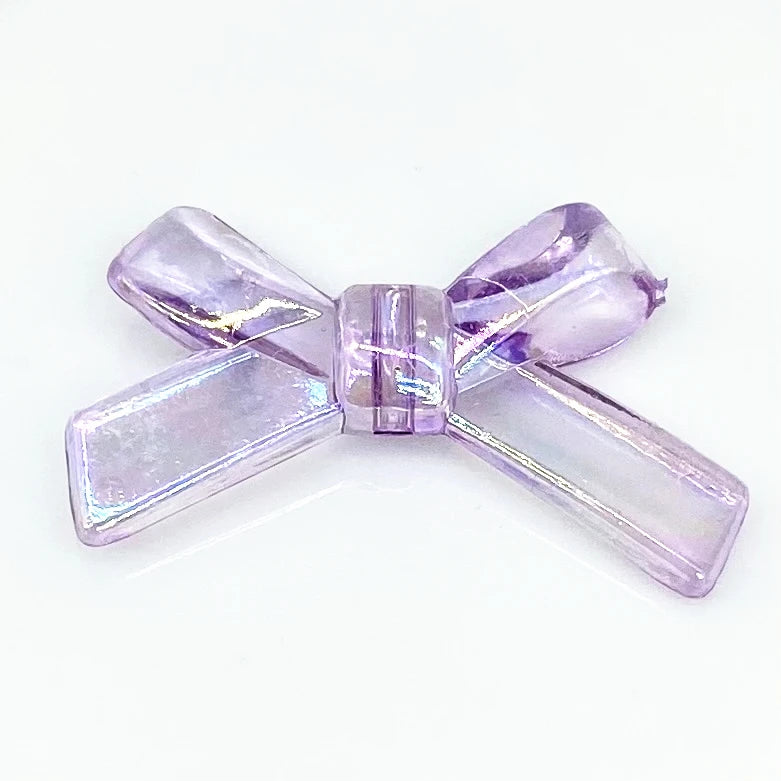 10 pcs/lot 34x20mm Bow Tie Shape Beads AB Color Acrylic  for Jewelry Making Handmade DIY Accessories.