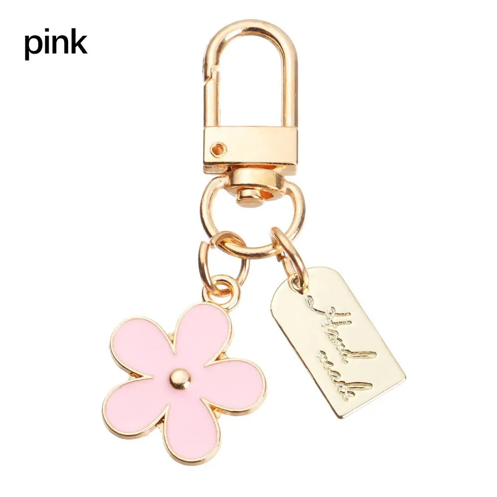 Gift Decoration Women Charm Pendant for Purse Bag Charm Keyring Flower Key Chain Keychains.