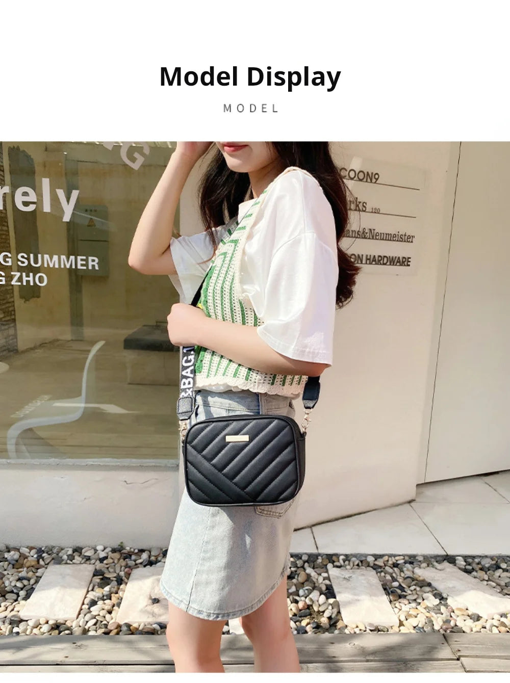 High Quality PU Shoulder Bags for Woman's Handbag Simple Crossbody Casual Messenger Bag Female Cool Shoulder Bags Phone Bag.