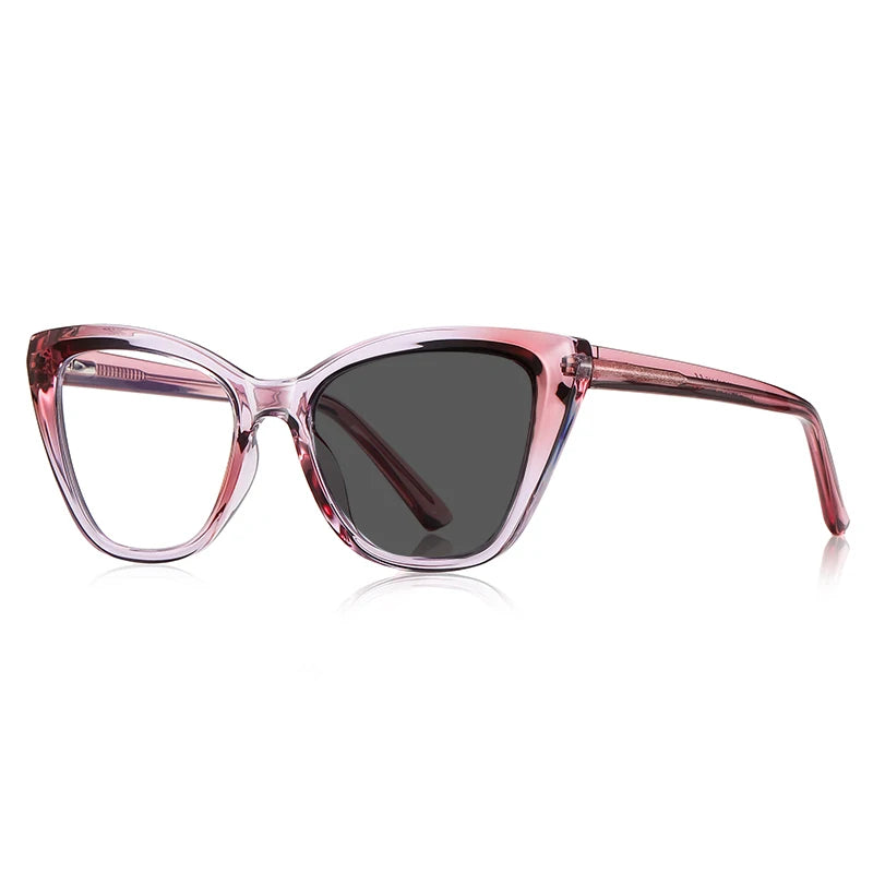 Stylish VKYEE Cat-Eye Reading Glasses for Women with Customizable Photochromic Lenses and Anti-Blue Light Protection PFD2148.