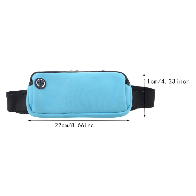 Sports Fanny Pack Belt Bag Women Men Running Waist Bag Phone Black Gym Bags Running Accessories.