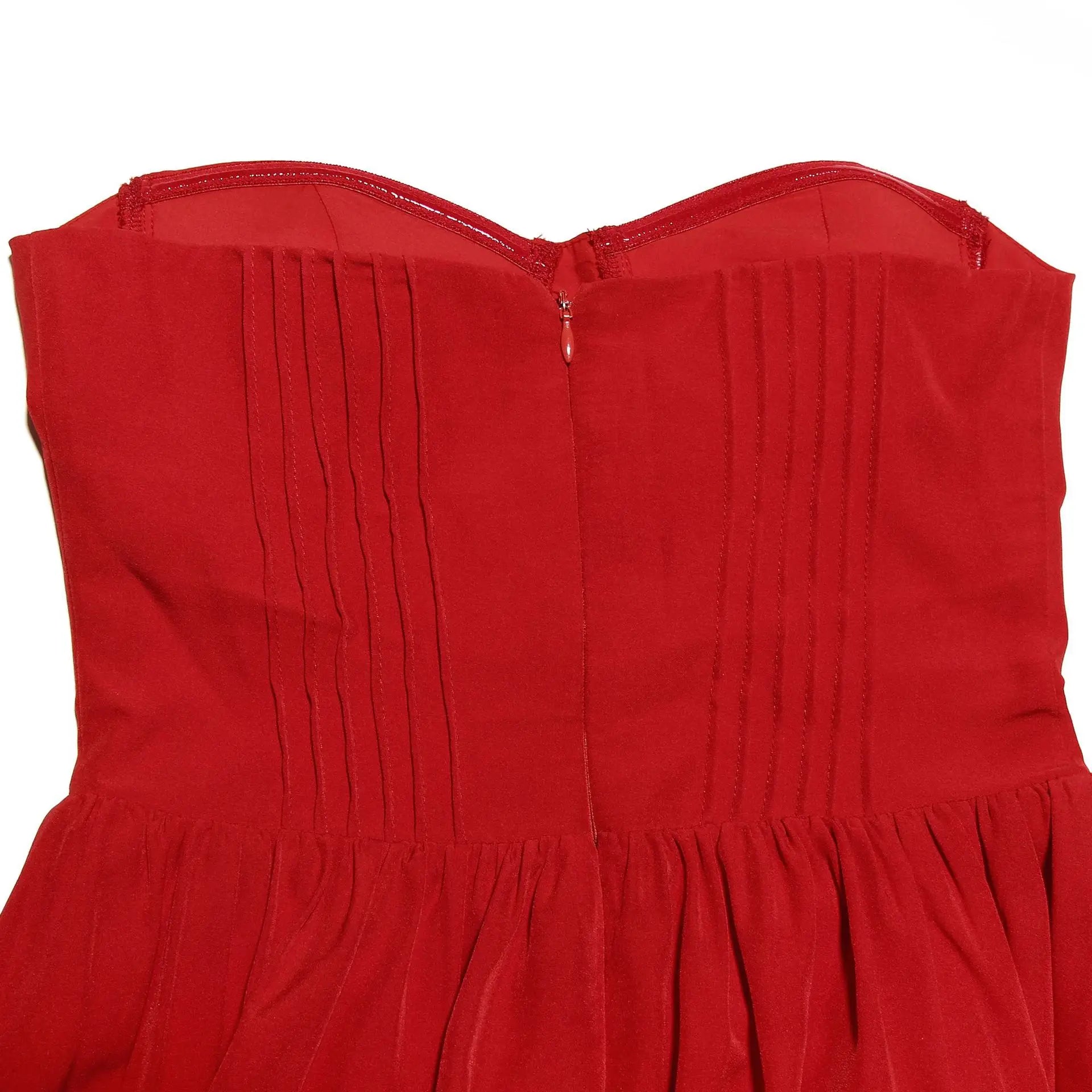 Minigmingxi 2024 Summer One-piece Dress Strapless Bodycon Dress Red Sexy Party Dresses Fashion Women's Clothing.