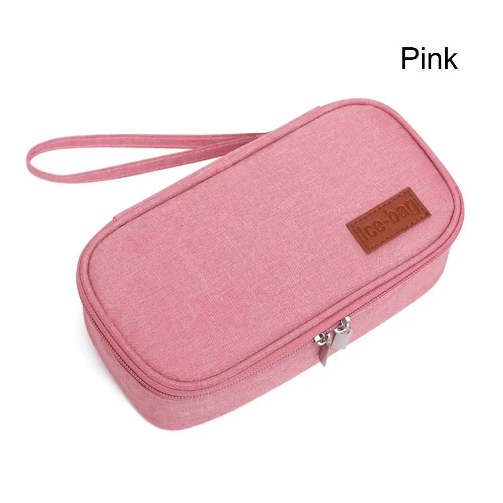 Portable Insulin Cooling Bag Oxford Pill Protector Waterproof Drug Freezer for Diabetes Medicla Cooler Diabetic Pocket.