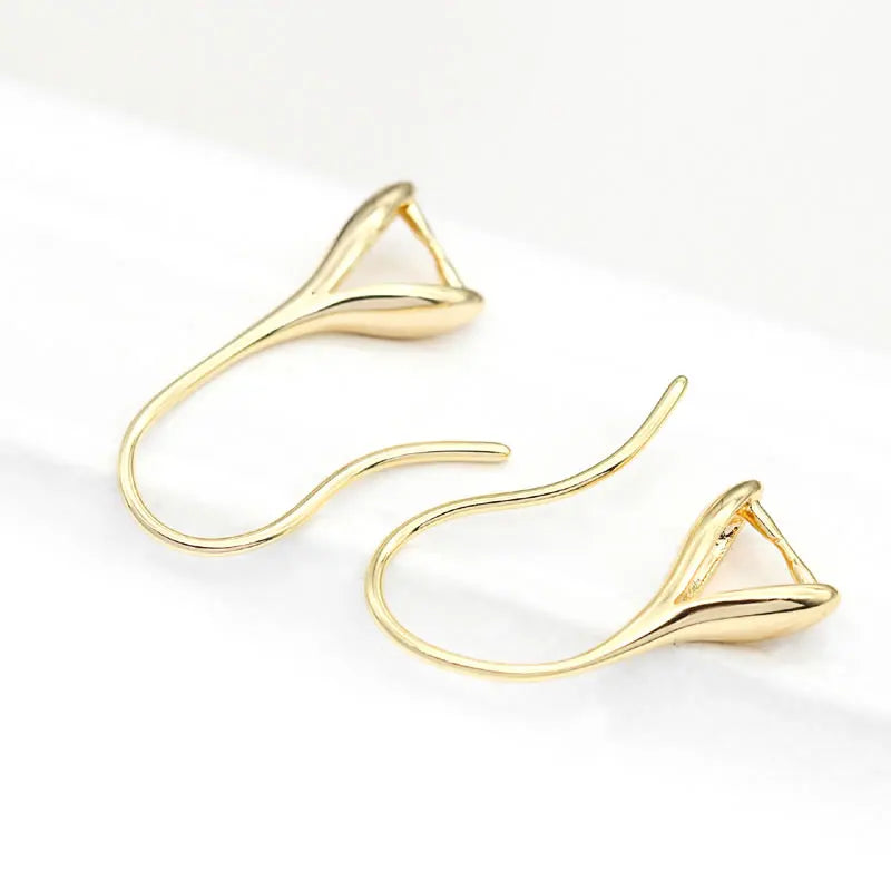 10PCS 18K Gold Color Brass with Clasps Clip Earrings Hooks High Quality Diy Jewelry Making Earrings Accessories for Women - Elevate Your Body