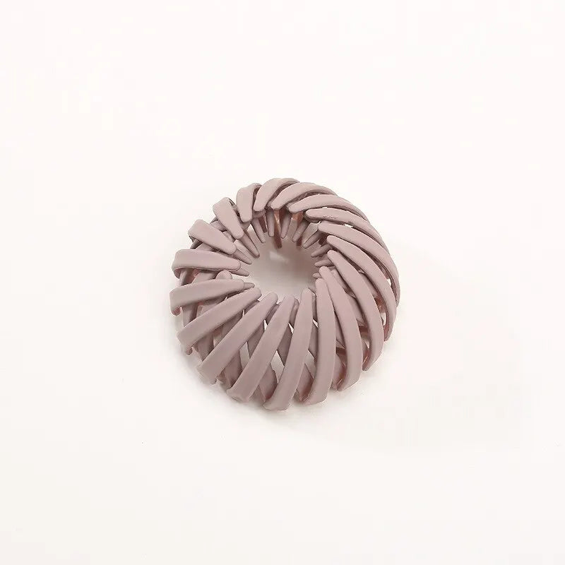 Minimalist Plastic Hair Claw Bun Holder - Stylish Hair Accessories for Women and Girls.