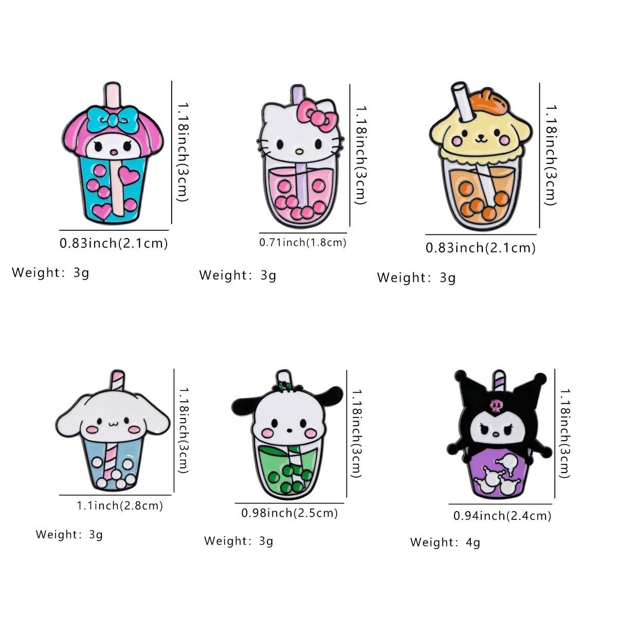 Bubble Tea Series Cartoon Enamel Pins Cute Angle Metal Brooch Clothes Backpack Lapel Badges Fashion Jewelry Accessories Gifts.