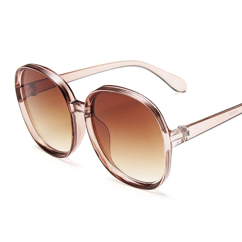 Stylish Oversized Round Gradient Sunglasses for Women - UV400 Protection - Trendy Fashion Accessory 2020.