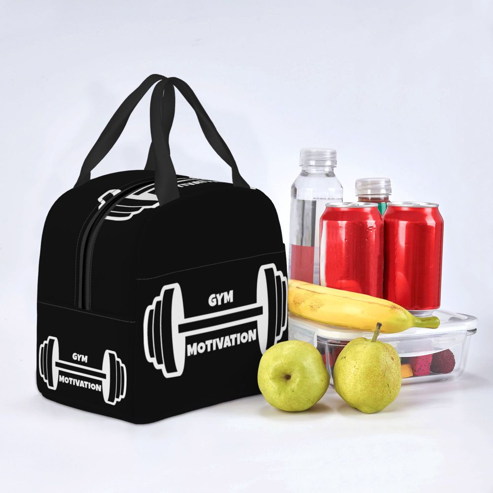 Gym Motivation 
Dumbbell Insulated Lunch Bag for Camping Travel Bodybuilding Leakproof Cooler Thermal Lunch Box Women Children