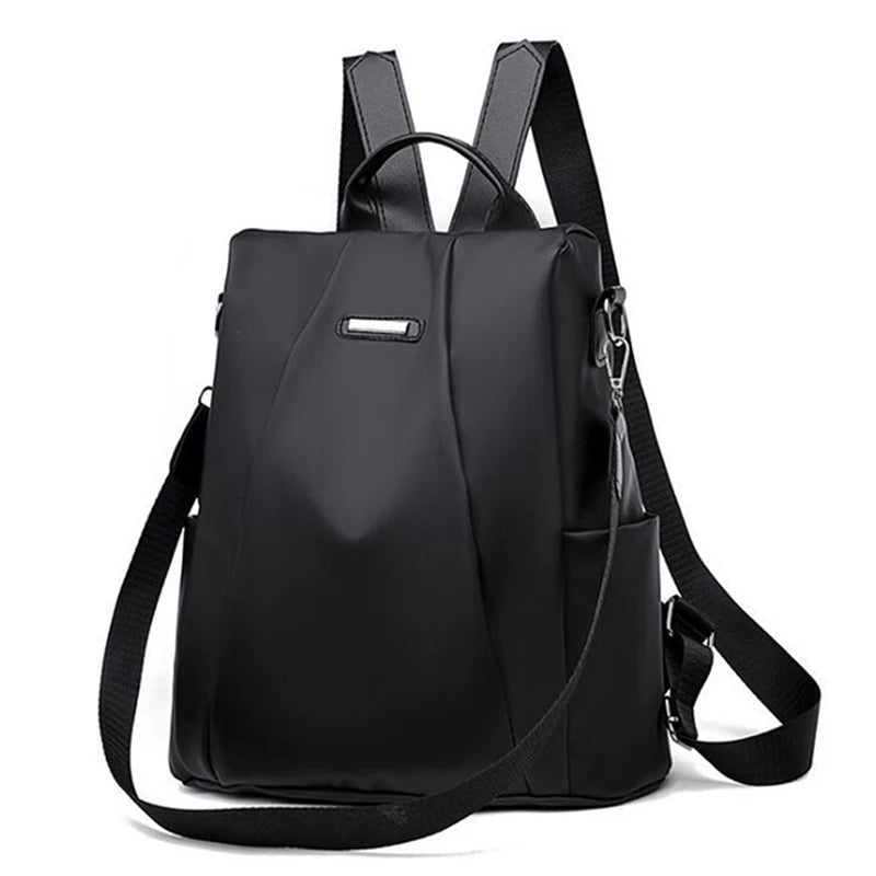 New Women's Multifunction Backpack Casual Solid Color School Bag  For Girls Fashion Detachable Strap Travel Shoulder Bag.