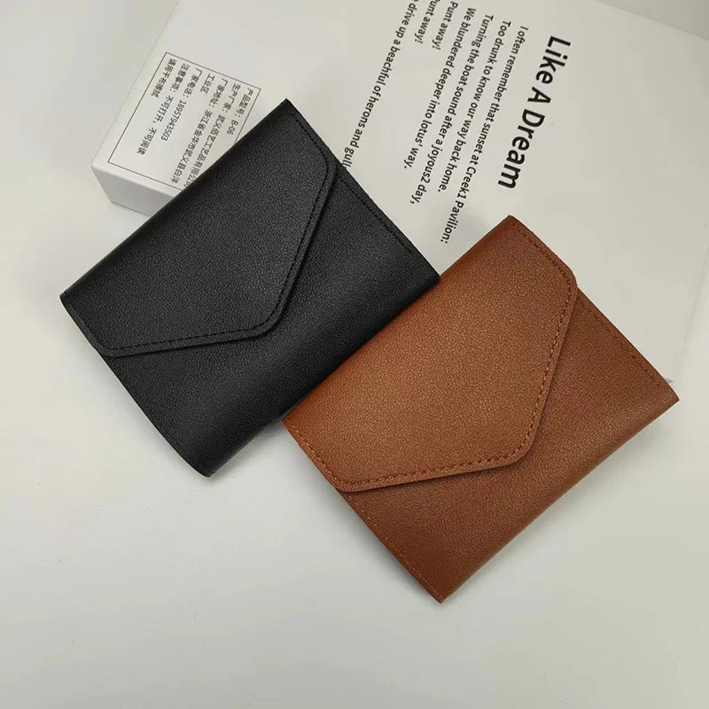 Wallets for Women Small Hasp Girl Credit Card Holder for PU Leather Coin Purse Female Wallet Short Purses for Women Carteras.