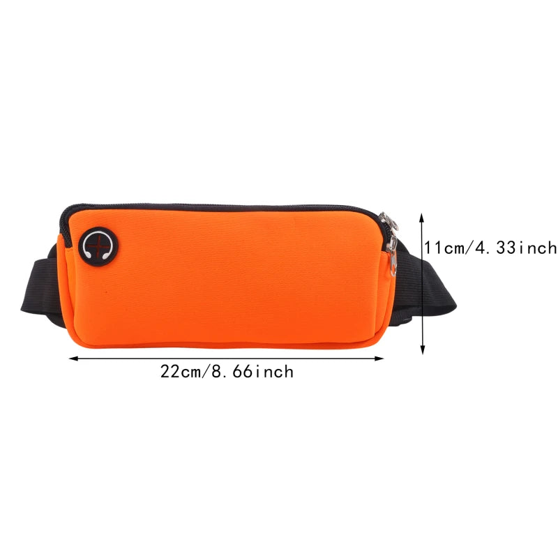 Sports Fanny Pack Belt Bag Women Men Running Waist Bag Phone Black Gym Bags Running Accessories.