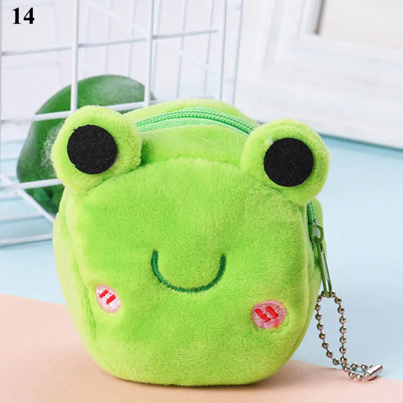 New Japan Cute Plush Snapper Fish Doll Coin Purse Wristlet Bag Cartoon Wallet Mini Zipper Girl Coin Wallet Cable Headset Bag`.