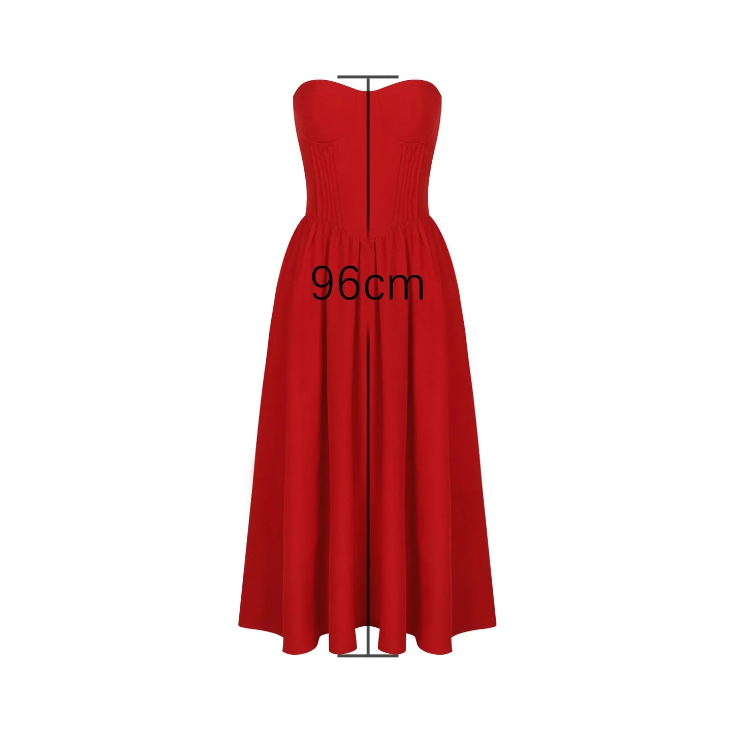 Minigmingxi 2024 Summer One-piece Dress Strapless Bodycon Dress Red Sexy Party Dresses Fashion Women's Clothing.