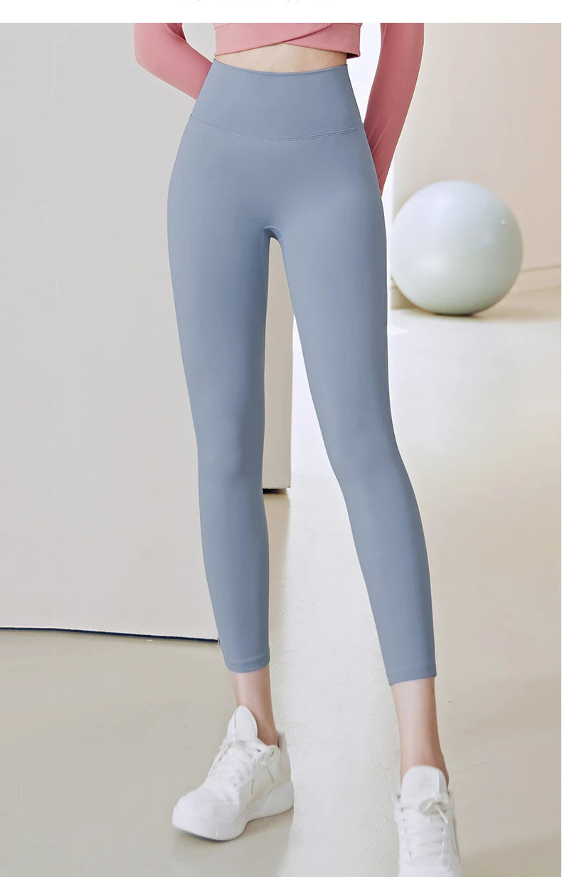 Sexy Open Crotch Push Up Leggings Women High Rise Gym Fitness Sporty Hot Pants Waist Hollow Out Fashion Cloth Erotic Clubwear.