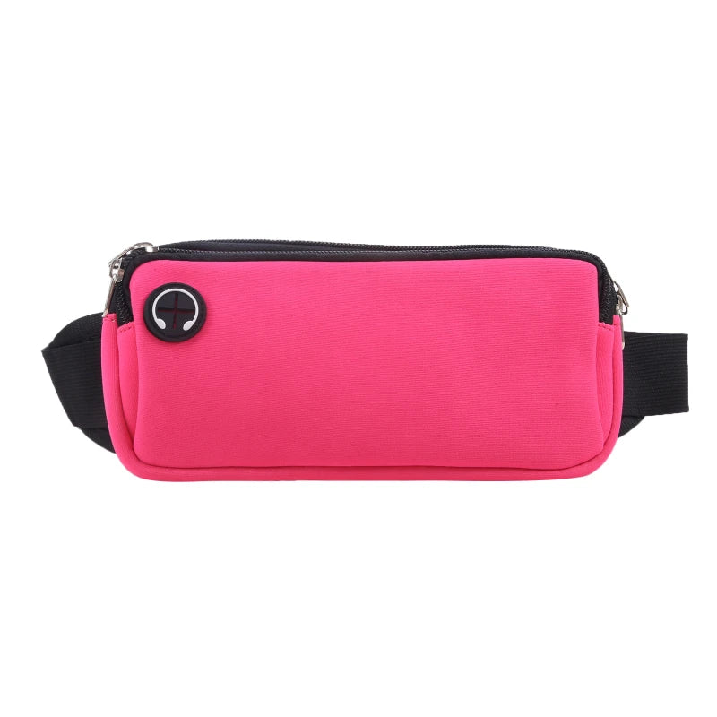 Sports Fanny Pack Belt Bag Women Men Running Waist Bag Phone Black Gym Bags Running Accessories.