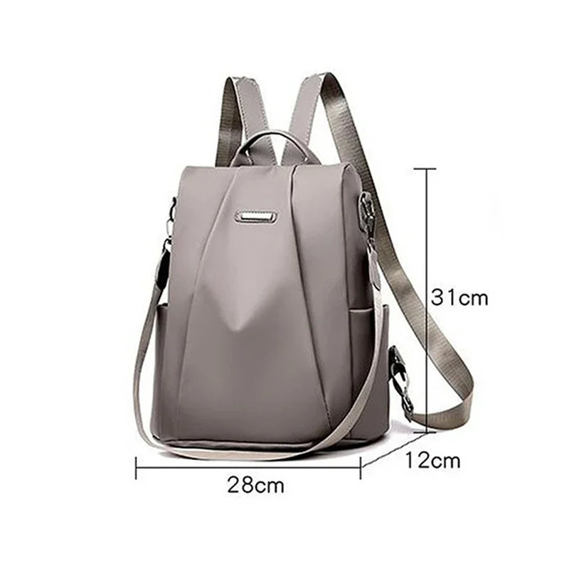 New Fashion Nylon Solid Color Lightweight Waterproof Large Capacity Detachable Shoulder Strap Multi Functional Women's Backpack.