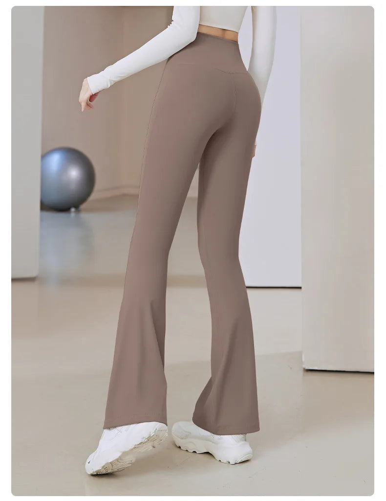 Women Flare Pants Slim High Waist Solid SexyShark Flare Pants Fashion Casual StreetwearElastic Butt Lift Skinny Leggings sexy.