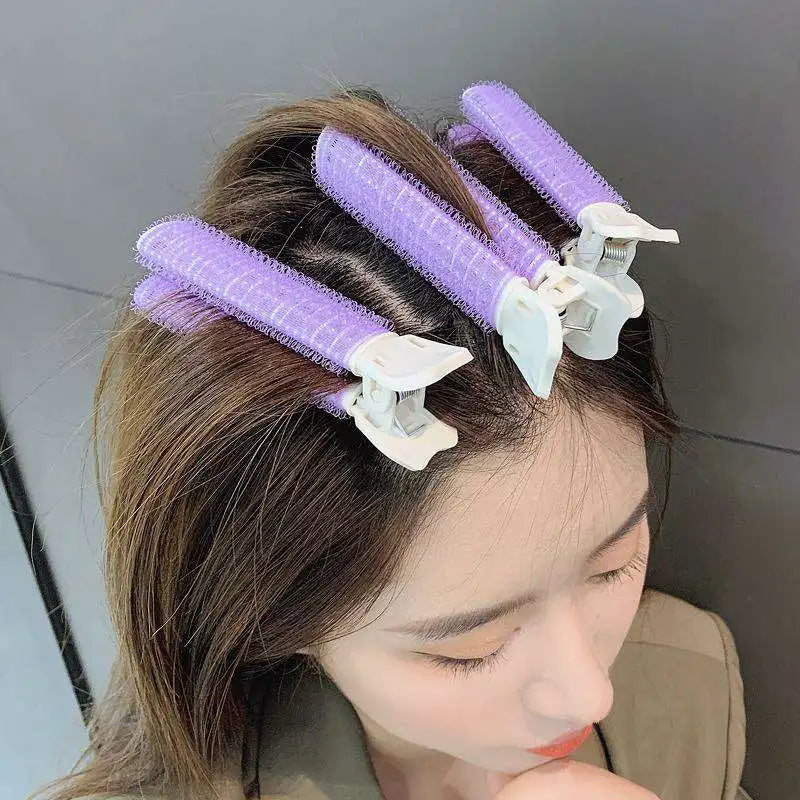 2-Pack Korean Portable Fluffy Hair Clips for Effortless Styling and DIY Curls.