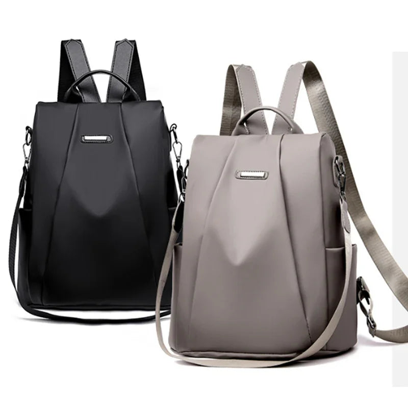 New Fashion Nylon Solid Color Lightweight Waterproof Large Capacity Detachable Shoulder Strap Multi Functional Women's Backpack.