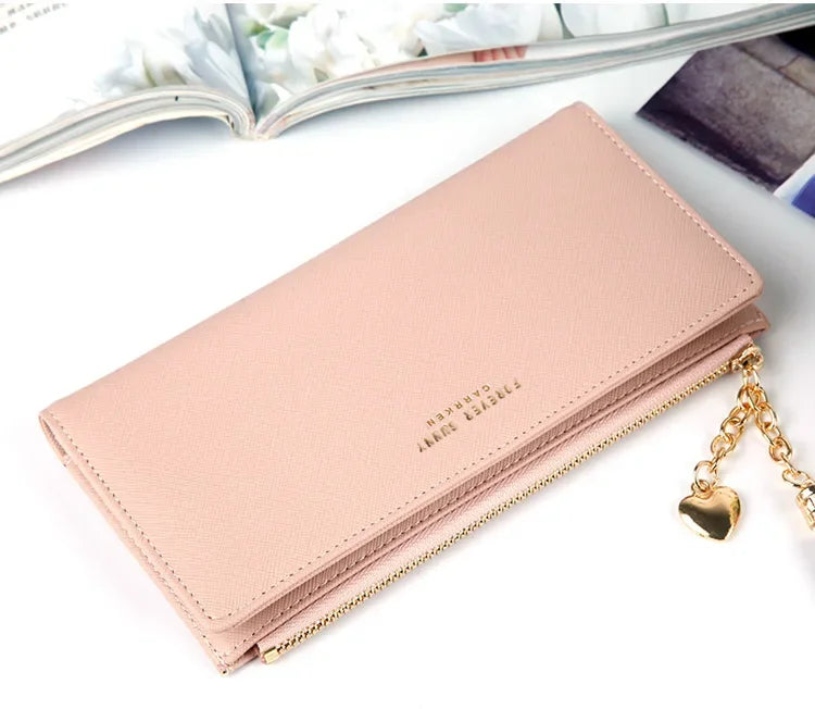 Women's Long Wallet,Multi Card slots Handheld Clutches,Tassel Zipper Clutch Purse,Slim Large Capacity Leather Mobile Phone Bag - Elevate Your Body