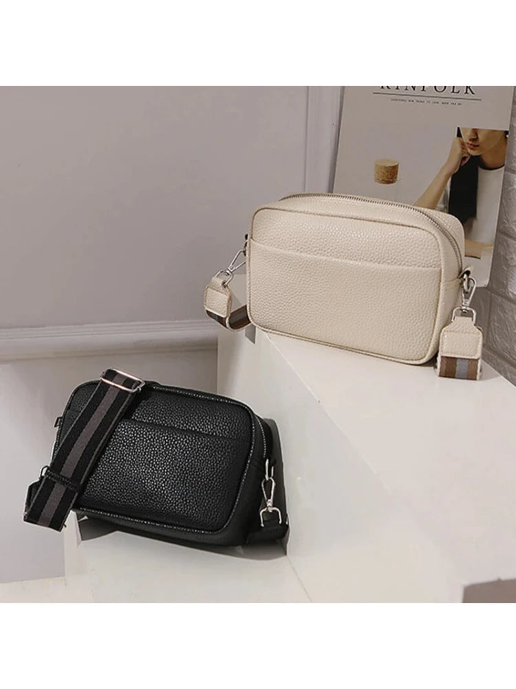 Cross Border Hot Selling Women's Bags For Spring And Summer 2024, New Small Square Bags With Wide Shoulder Straps, Single Should