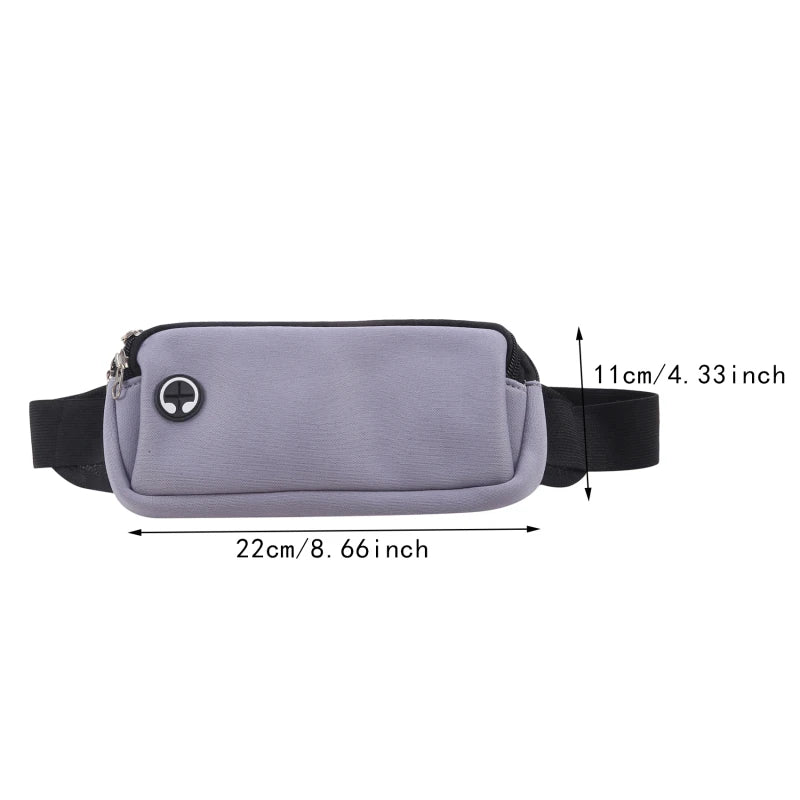 Sports Fanny Pack Belt Bag Women Men Running Waist Bag Phone Black Gym Bags Running Accessories.