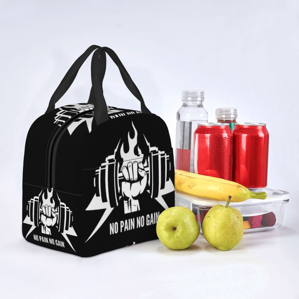 Gym Motivation 
Dumbbell Insulated Lunch Bag for Camping Travel Bodybuilding Leakproof Cooler Thermal Lunch Box Women Children