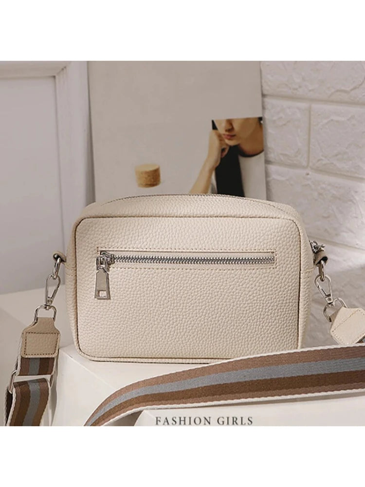 Cross Border Hot Selling Women's Bags For Spring And Summer 2024, New Small Square Bags With Wide Shoulder Straps, Single Should